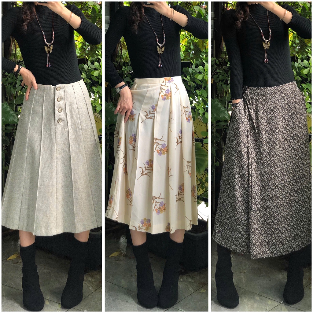 [update tháng 6.2026] Chân váy dáng ngắn/dài phong cách vintage, voan, tầng xoè, style tiểu thư, coquette 2hand