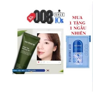 Gel tẩy tế bào chết trà xanh Verobene - Làm sạch, sáng mịn, se khít lỗ chân lông 70g Mẫu mới