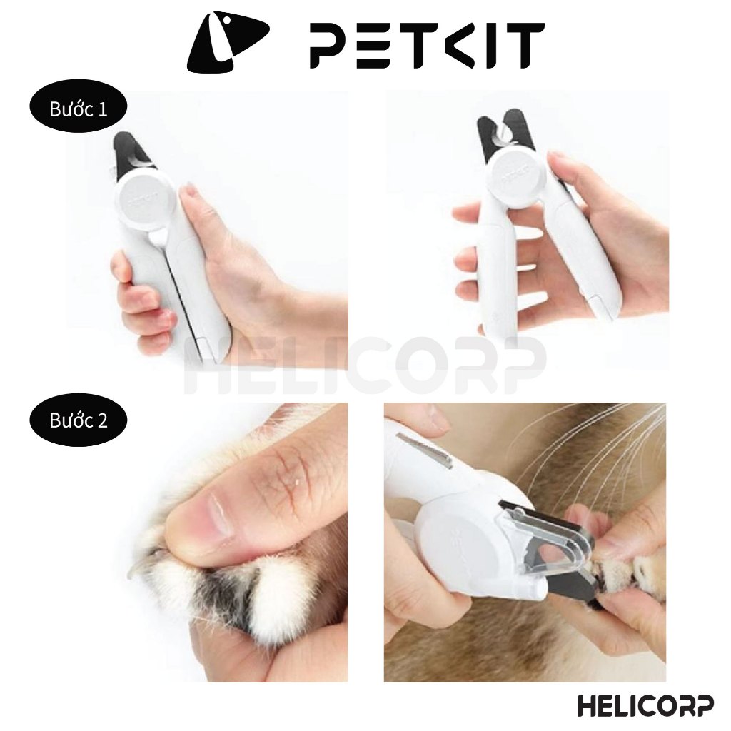 Ảnh Kìm Cắt Móng Chó Mèo PETKIT Pro 2in1 Lưới Thép Đầy 3mm Cứng Cáp Cắt Mọi Loại Móng Cứng, Dài Khó Cắt 4