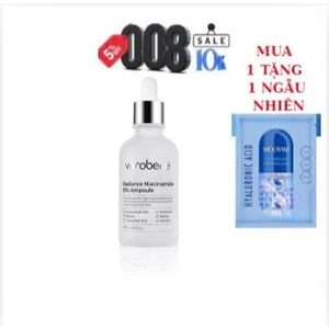 AMPOULE DƯỠNG TRẮNG, ỨC CHẾ SẮC TỐ NÁM VEROBENE RADIANCE NIACINAMIDE 10% AMPOULE 50ml