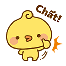 Combo 10/50/100 sticker gà PIYOMARU playful dễ thương chip con vàng