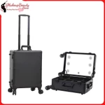 [Chính Hãng] Cốp Đựng Đồ Makeup 4 Chân MS 8881 - Thiết Kế Vali Kéo, 8 Đèn LED có khay để chân dưới gầm, Bảo Hành 12Tháng — ảnh 5