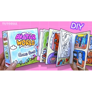Sách trò chơi 8in1 Búp bê Avatar world - Búp bê giấy Pighandmade