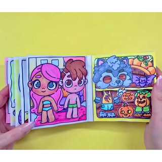 Sách trò chơi 8in1 Búp bê Avatar world - Búp bê giấy Pighandmade