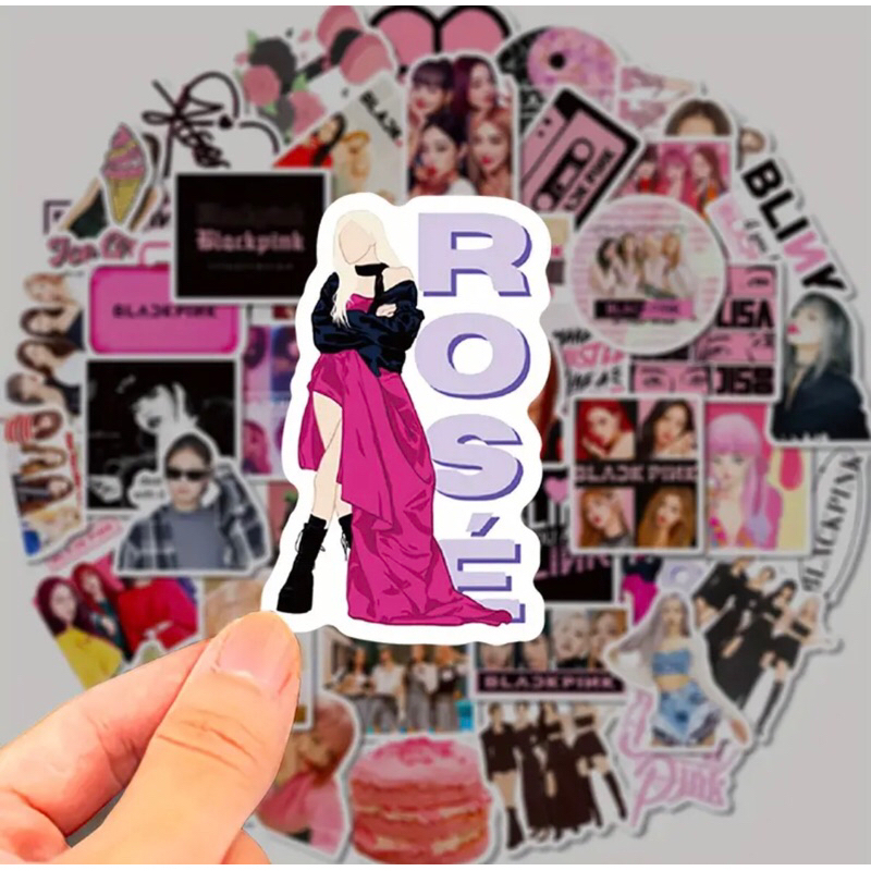 Blackpink 100 CÁI phong cách chibi cho mũ bảo hiểm ốp lưng laptop điện thoại chống nước cực tốt