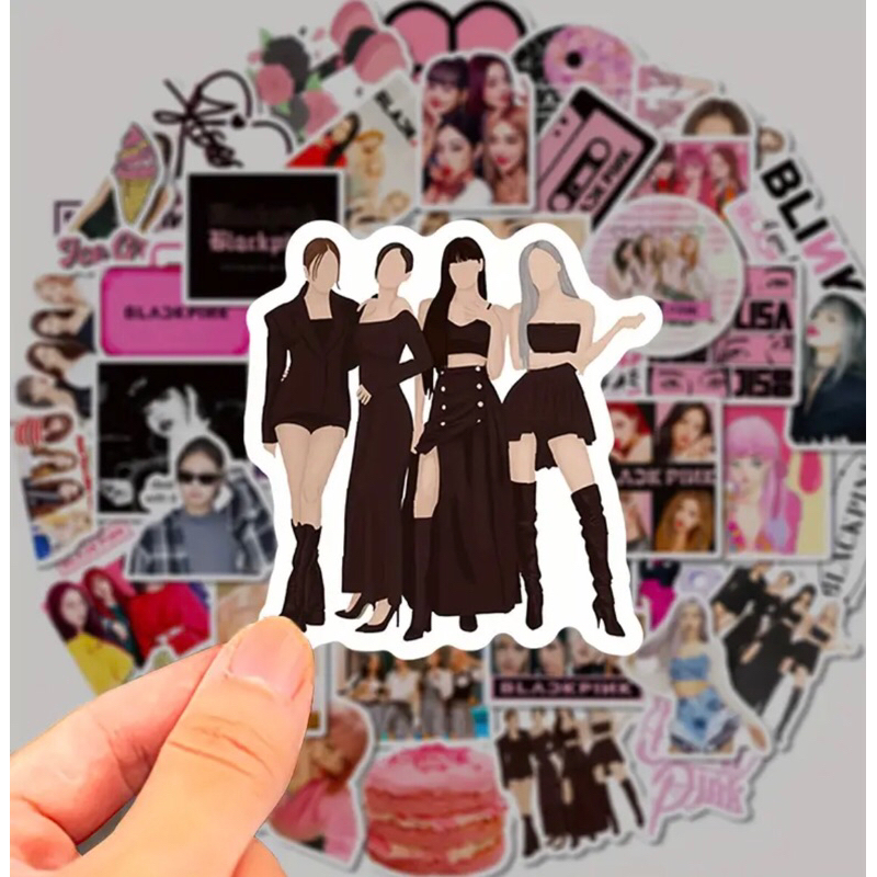 Blackpink 100 CÁI phong cách chibi cho mũ bảo hiểm ốp lưng laptop điện thoại chống nước cực tốt