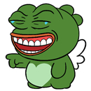 100 Sticker crazy frog  mũ bảo hiểm vali laptop chống nước cực tốt