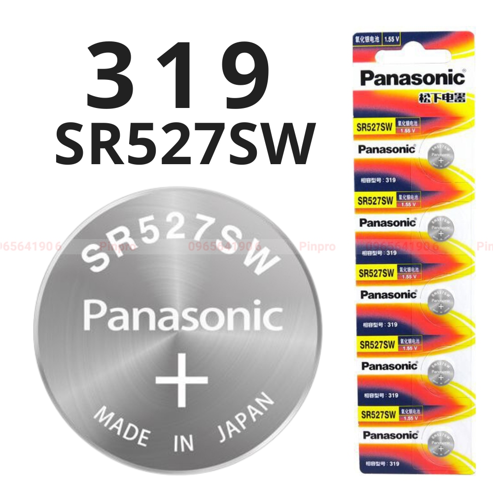 Silberoxid-Knopfzelle SR527SW / 319 – 1,55 V, 17 MAh, Für Uhren, Taschenrechner & Kleingeräte