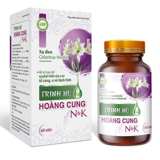Trinh nữ hoàng cung N&K bớt đau nhức, hỗ trợ hạn chế sự phát triển u xơ, u nang, hộp 30 viên