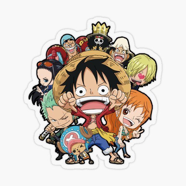 100 Sticker Luffy Mũ Rơm One piece