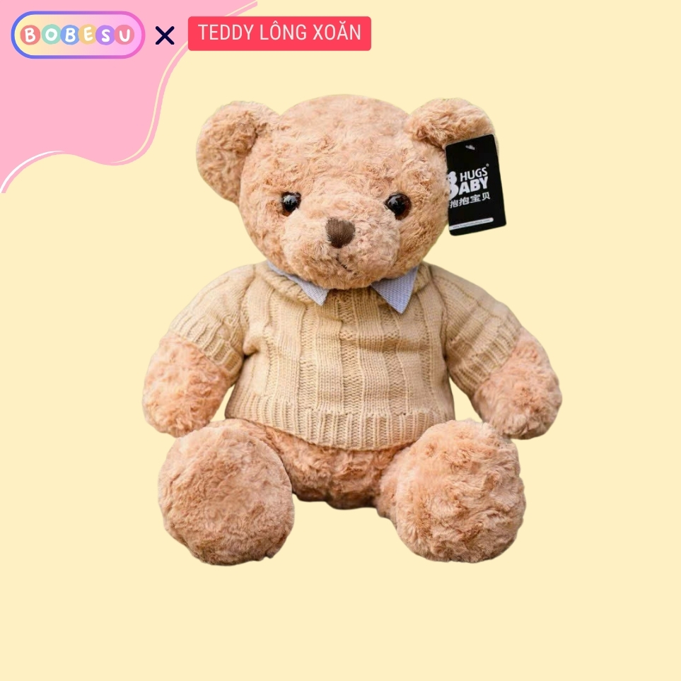 Gấu Bông Teddy Lông Xoăn Quà Tặng Gấu Bông Cho Người Thân Yêu Sang Trọng,Sản Phẩm Gấu Teddy Cao Cấp