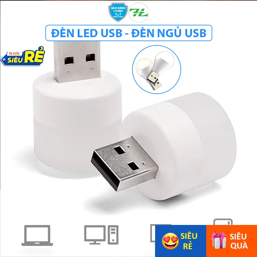 Đèn ngủ mini, đèn led USB, đèn đọc sách cổng sạc USB Highlight Store - siêu sáng nhỏ gọn tiện lợi