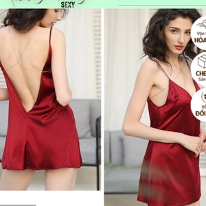 SX293 - Váy ngủ lụa hai dây sexy KELLY WANG