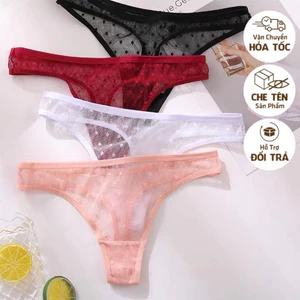 NEW BEST SELLER - CK067 - Quần lót lọt khe ren lưới chấm bi - kellywang