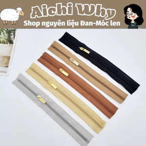 Dây khóa kéo kim loại trơn, không gỉ