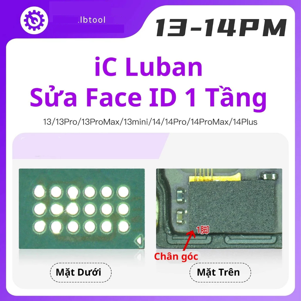 Chip IC LuBan 13-14-15 mới 1 tầng thay thế sửa chữa Face ID dịch chuyển ...