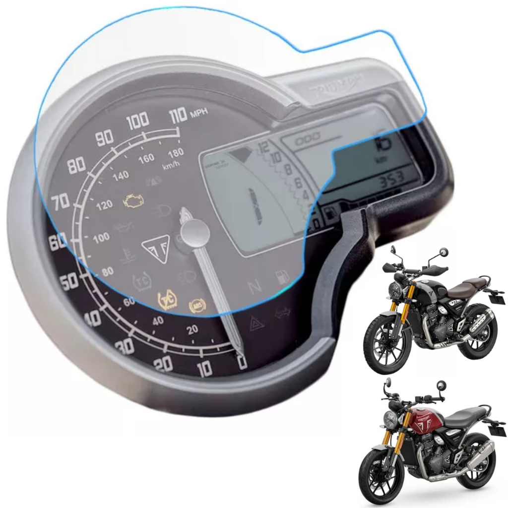 PPF triumph speed 400, dán bảo vệ mặt đồng hồ xe, hàng nhập khẩu