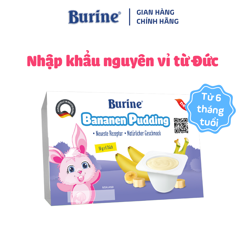 Ảnh Combo 2 vỉ Pudding Ăn Dặm Burine Dành Cho Bé Từ 6 Tháng Tuổi, Bổ Sung Năng Lượng 2
