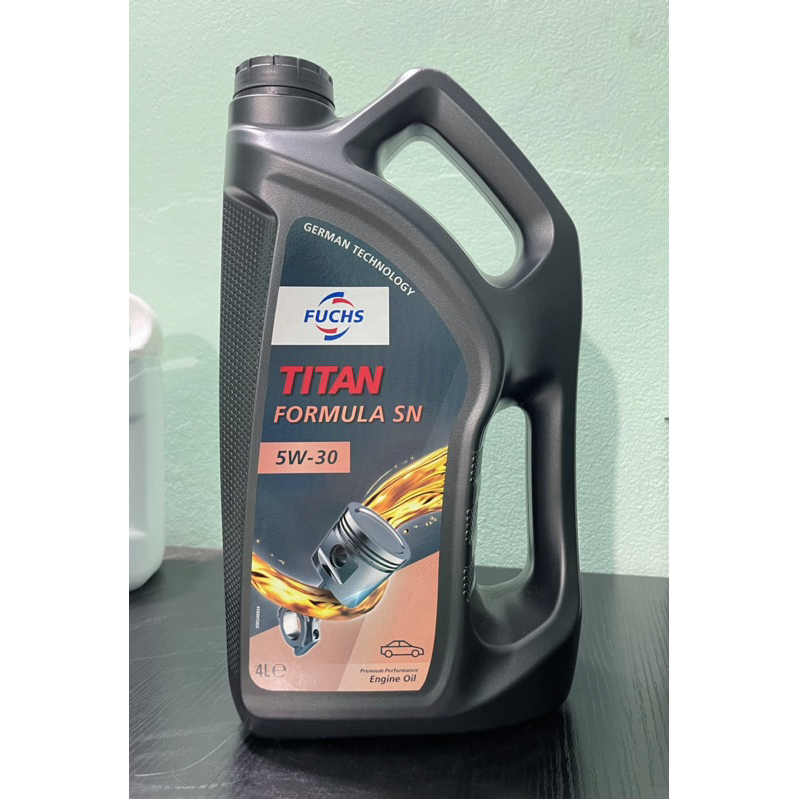 Nhớt Xe Hơi oto Fuchs titan formula sn 5w-30 API SN/CF 4 lít | Shopee ...