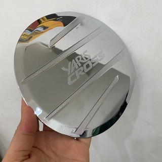 Ốp nắp bình xăng xe Toyota Yaris Cross 2024, 2025, 2026 nhựa ABS mạ crom cao cấp, sáng bóng