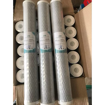 Lõi số 3 CTO 2 IN 1 bán công nghiệp 20 inch than hoạt tính ép lưới dùng cho máy BCN và lọc xử lý nước đầu nguồn than nén