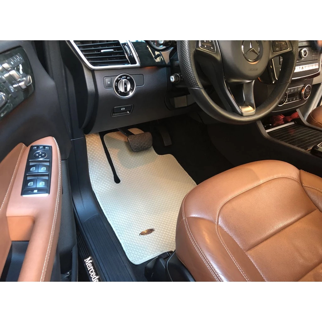 Thảm lót ô tô KATA cho xe Mercedes ML350 (2006 - 2024) - Khít với sàn, Chống trơn, Không mùi, Không ẩm mốc