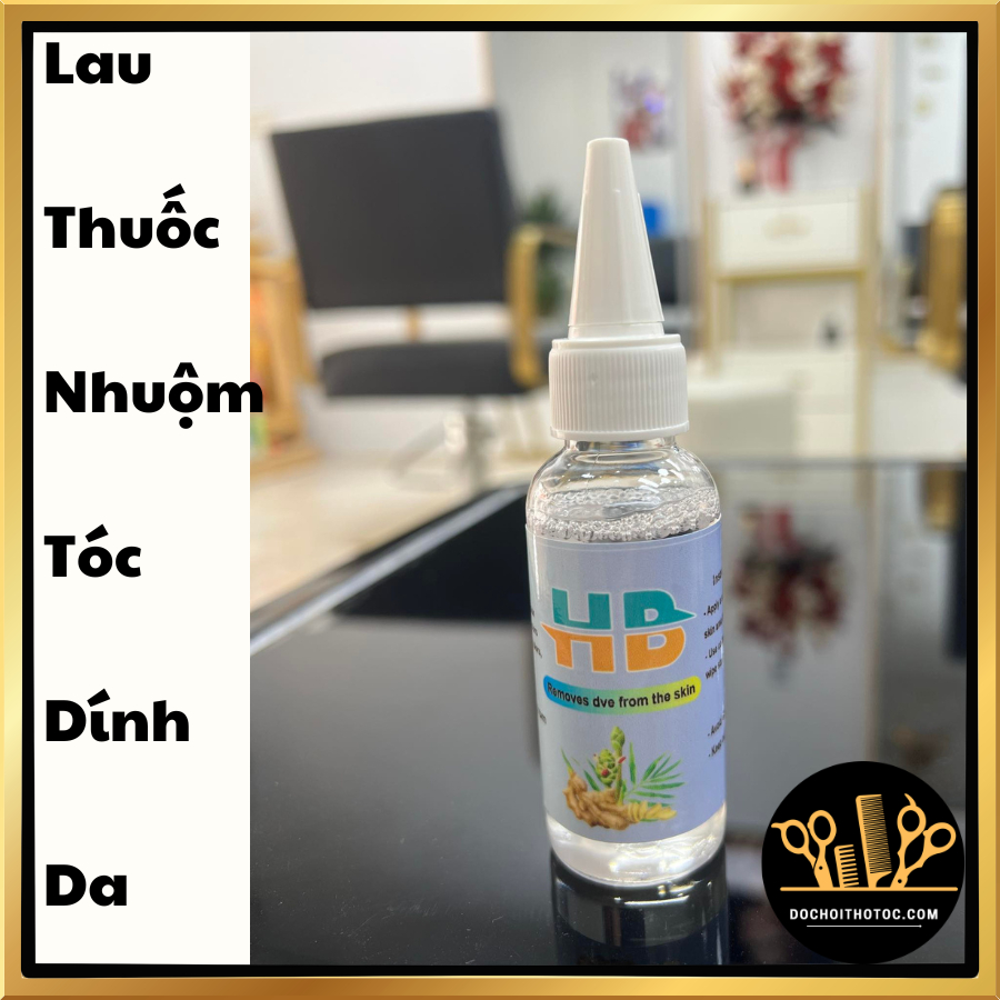 Dung dịch HB lau chùi thuốc nhuộm tóc bám dính trên da cực nhanh và hiệu qua