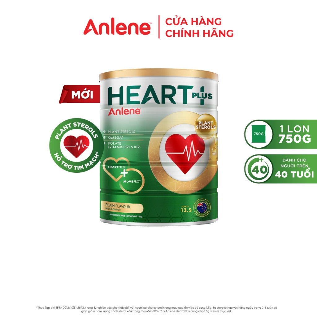 Ảnh Thực phẩm bổ sung Anlene Heart Plus với dưỡng chất chăm sóc sức khỏe tim mạch 750g/lon 2