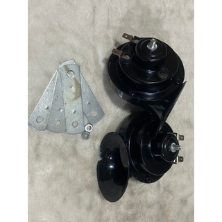 Còi sên 12v và 24v, còi sên đức vỏ xanh cho xe ô tô xe tải- GIÁ 1 BỘ