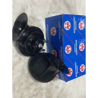 Còi sên 12v và 24v, còi sên đức vỏ xanh cho xe ô tô xe tải- GIÁ 1 BỘ
