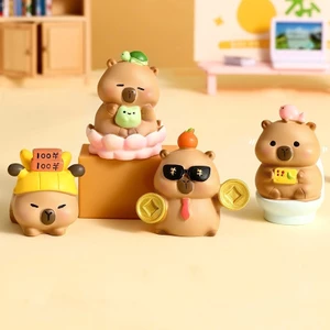 Mô hình Capybara tài lộc dễ thương trang trí bàn làm việc, tủ sách, quà tặng, taplo ô tô