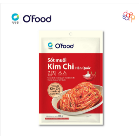 Thùng 40 gói sốt muối kim chi 180gr o'food