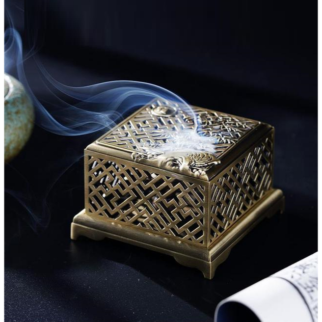 LƯ HƯƠNG XÔNG TRẦM BẰNG HỢP KIM ĐỒNG CỠ LỚN