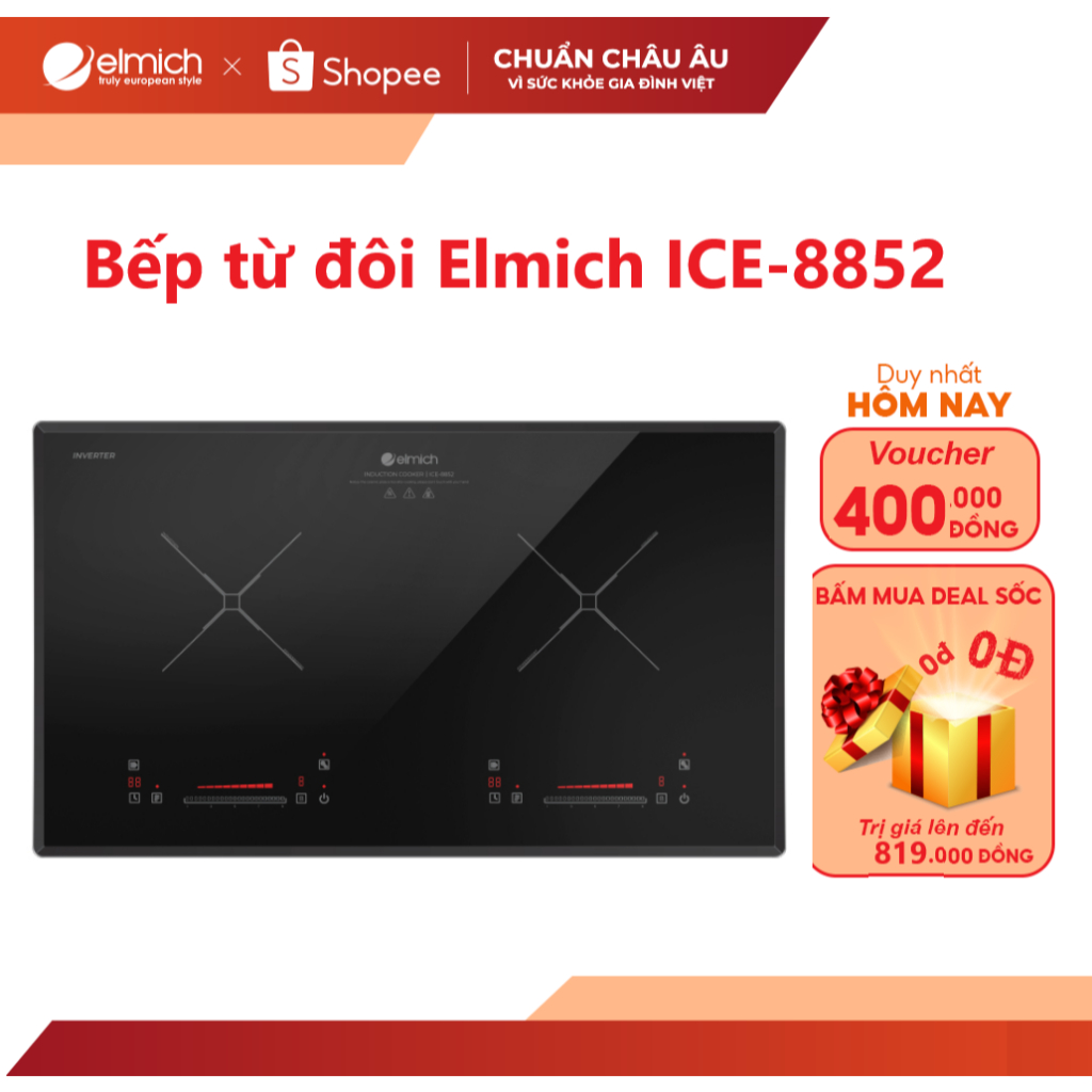 Bếp từ đôi cao cấp Elmich ICE-8852/8862
