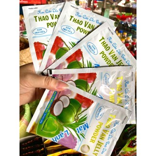 Hộp 12 gói Rau câu dừa Thảo Vân - gói 10g