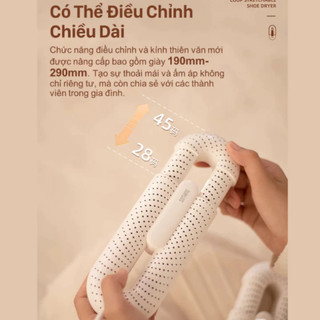 Máy sấy giày DSHJ-S-2111 khử mùi hôi, hút ẩm, chống ố vàng giầy tất vớ dép, có 3 chế độ hẹn giờ BH 2 Năm