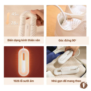 Máy sấy giày DSHJ-S-2111 khử mùi hôi, hút ẩm, chống ố vàng giầy tất vớ dép, có 3 chế độ hẹn giờ BH 2 Năm