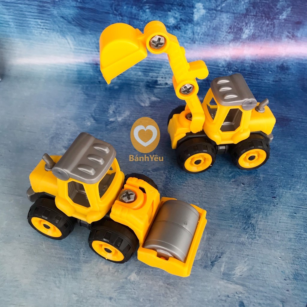 Mô hình (xe cẩu, xe lu) trang trí bánh kem - SK81C