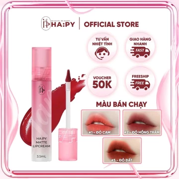 Son kem lì Hapy Matte Lipcream Mini Garden chính hãng - Son hapy kem lì