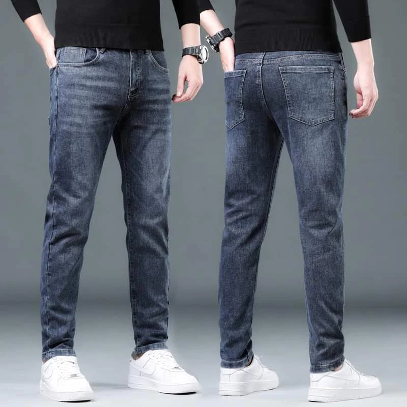 Quần Jean Nam Quần Bò Nam Trơn Co Giãn Dáng Ôm Phong Cách Thời Trang Siêu Hot