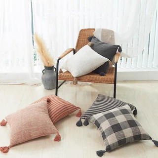 (Loại dày xịn) Gối sofa vỏ gối tựa lưng sofa vuông 45x45  cao cấp họa tiết độc đáo phong cách Retro