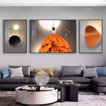 Set 3 Cô Gái Tranh Treo Tường Nghệ Thuật Cao Cấp Decor Phòng Khách/ Phòng Ngủ/ Phòng Livestream/ Phòng Khách/ Phòng Bếp