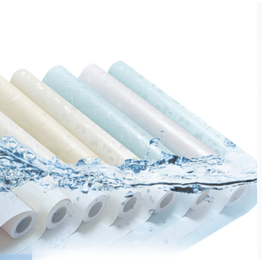 Giấy dán tường hoa văn nổi dài 10 mét rộng 45cm ❤️FREESHIP❤️ Cuộn giấy dán tường có sẵn keo bóc dán