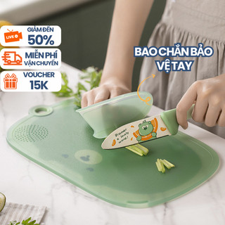 Thớt nhựa kháng khuẩn Moli-food cao cấp có móc treo chống trượt chống ẩm mốc dễ vệ sinh.
