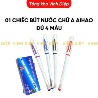 .01 chiếc bút nước chữ A Aihao đủ 3 màu mực xanh, đen, đỏ - Hàng loại 1
