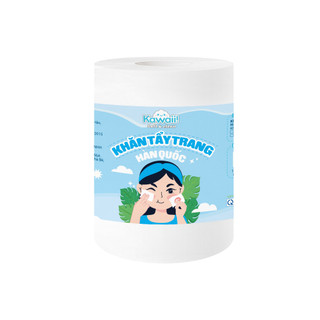 [Quà tặng] Khăn tẩy trang dùng 1 lần Kawaii 10x10cm 100 tờ - Khăn bông tẩy trang làm sạch da, nhẹ nhàng, mềm mịn