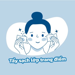 [Quà tặng] Khăn tẩy trang dùng 1 lần Kawaii 10x10cm 100 tờ - Khăn bông tẩy trang làm sạch da, nhẹ nhàng, mềm mịn
