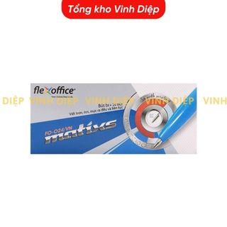Bút bi thiên long mực xanh đen đỏ ngòi 0,7mm hộp 20 cái - Hộp bút bi thiên long bấm cao cấp 024