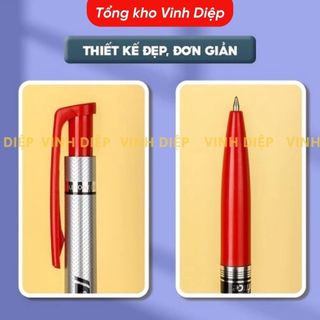 Bút bi thiên long mực xanh đen đỏ ngòi 0,7mm hộp 20 cái - Hộp bút bi thiên long bấm cao cấp 024