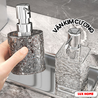 Chai Chiết Dầu Gội Sữa Tắm Nhỏ Gọn Vân Kim Cương, Chai Chiết Đa Năng Có Thể Mang Đi Du Lịch Tiện Lợi